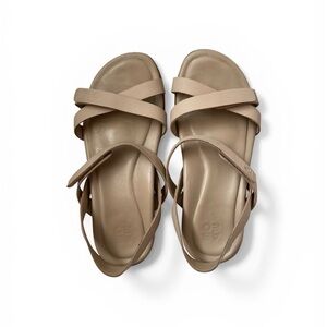 ABEO Walking Company METATARSAL Support Neutral Beige Women's Strappy Sandals 7